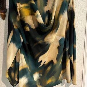 Calvin Klein Multicolor Abstract Blouse